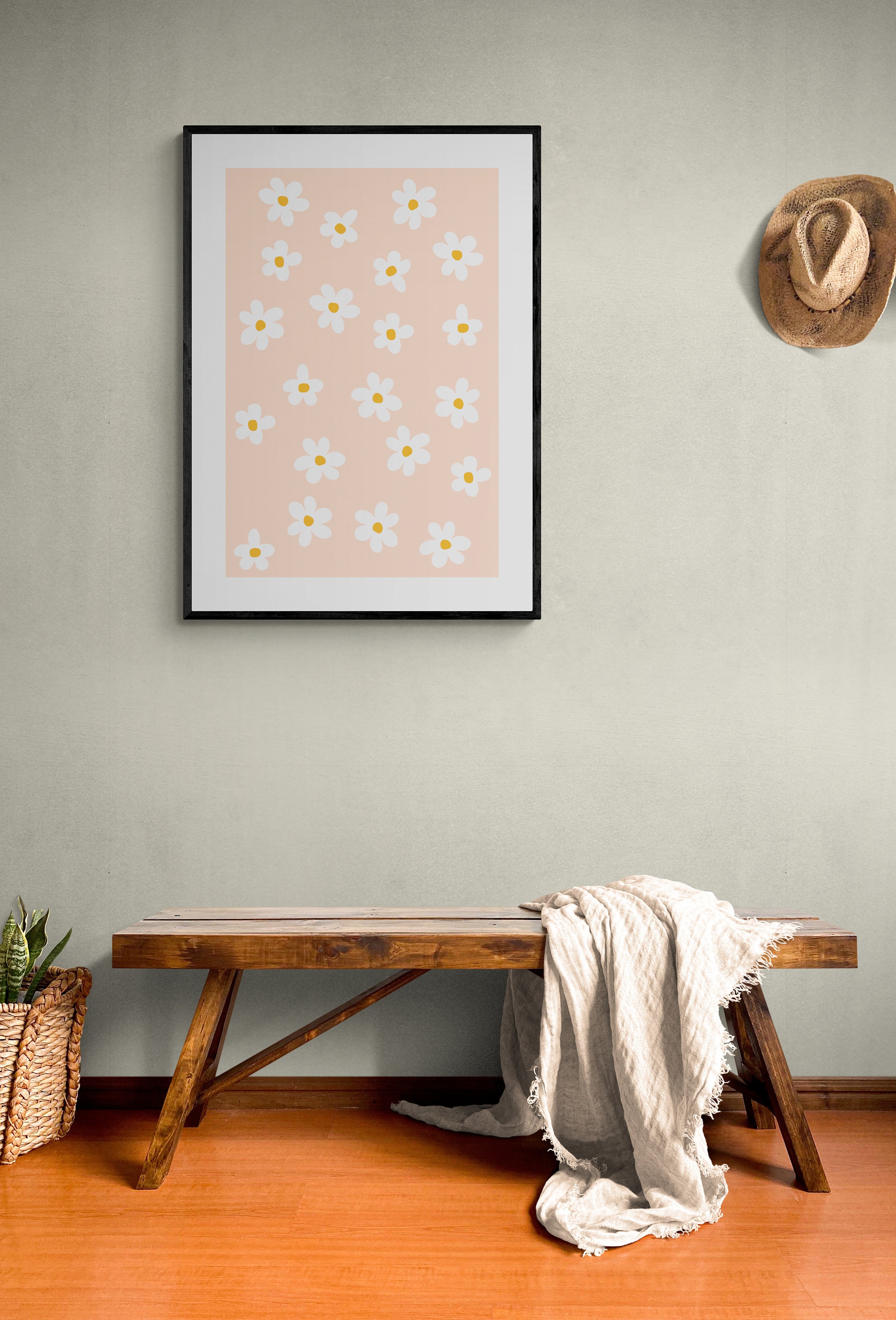 Daisy Decor Daisy Flower Print Daisy Art Daisy Wall Art Etsy
