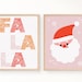 Pink Christmas Set of 7 Printables, Christmas Printable Wall Art, Merry Christmas Print ...
