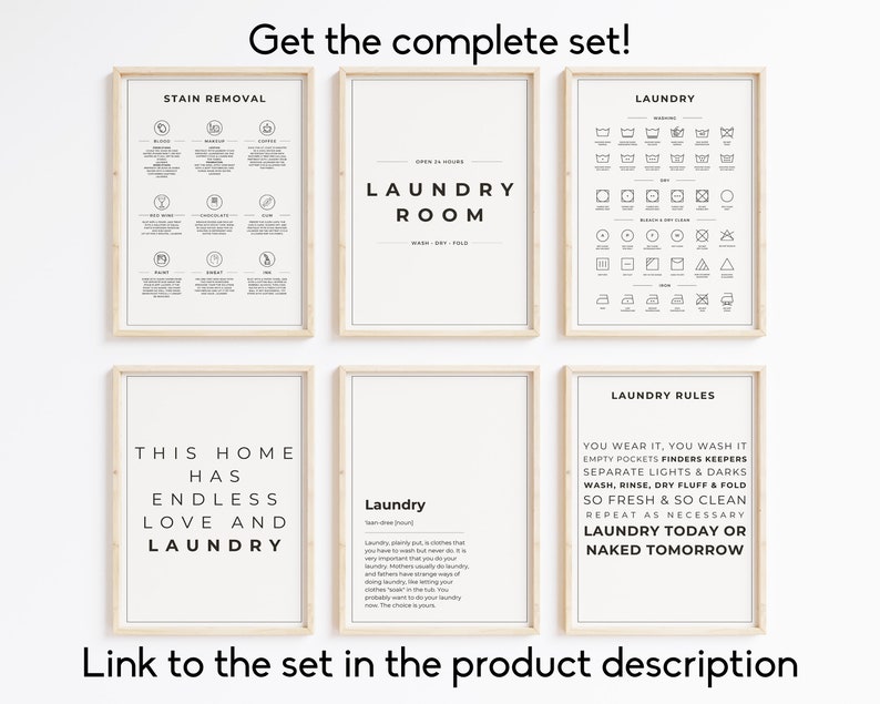 Laundry Room Print, Laundry Wall Decor, Laundry Room Sign, Laundry Room ...