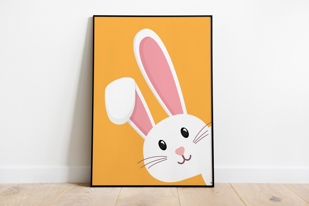 Easter Bunny Ears Print, Easter Printables, Rabbit Ears Wall Art ...