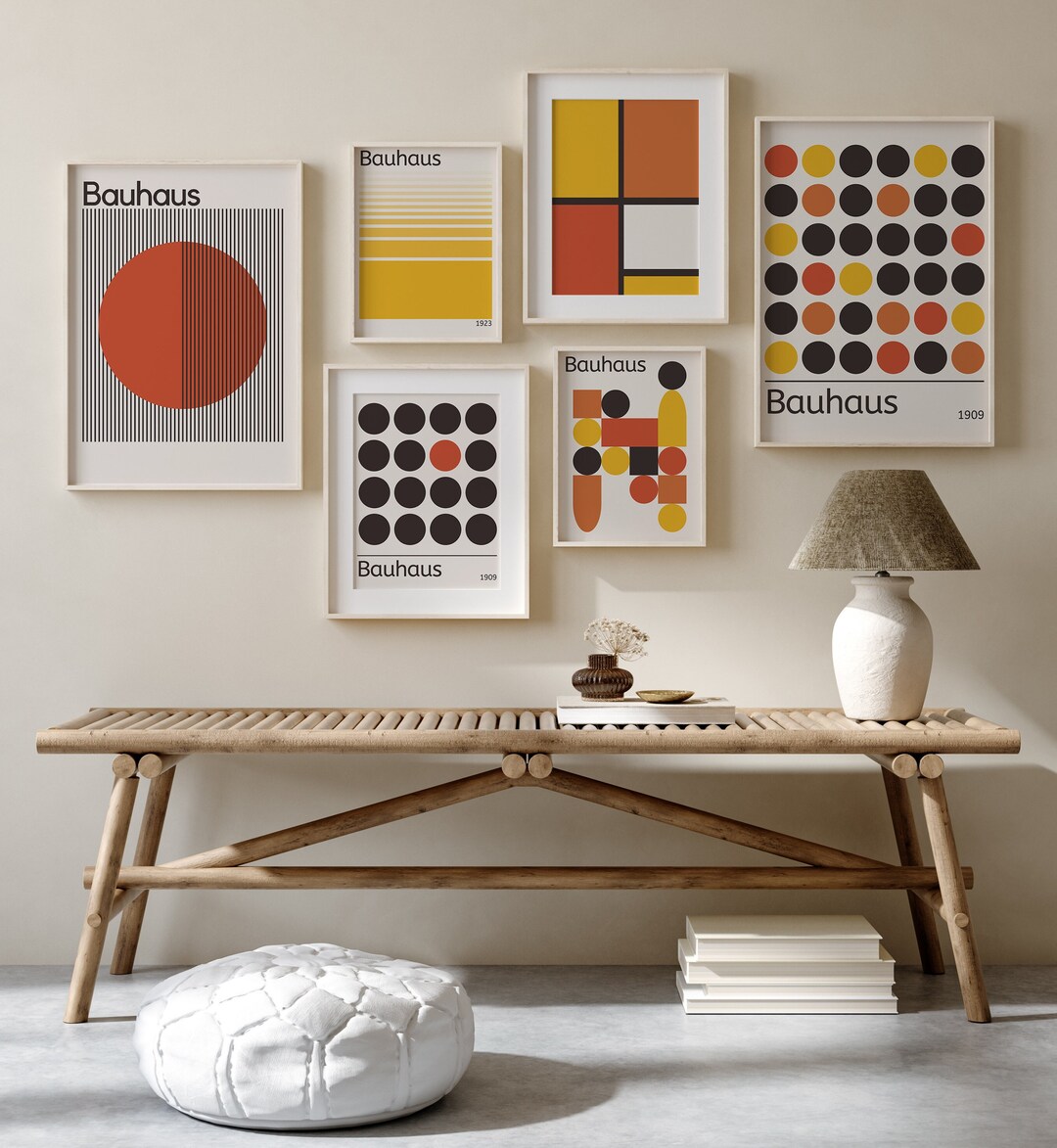 Bauhaus Print Set of 6 DIGITAL DOWNLOAD, Bauhaus Gallery Wall Set ...