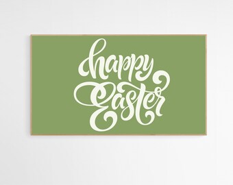 Happy Easter Frame TV Art, Easter Bunnys, Instant Download, Spring Frame TV Art, Digital Art For Tv, Art TV Digital Download