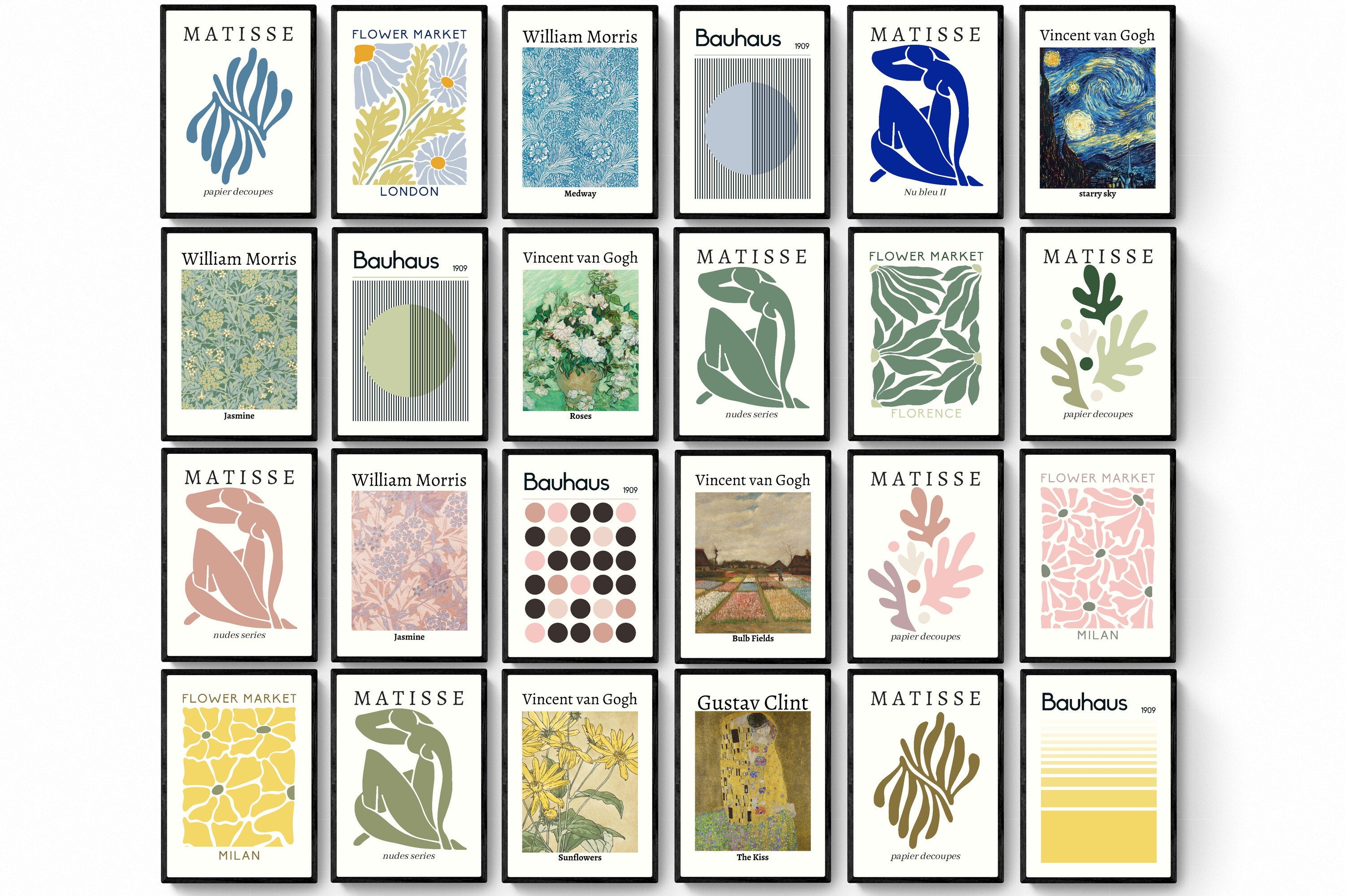 Buy Gallery Wall Set of 24 Exhibition Poster Set Matisse Print
