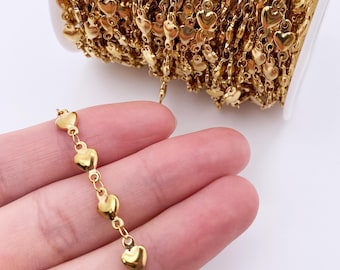 18 kt vergulde roestvrijstalen hartketting, doe-het-zelf sieraden maken