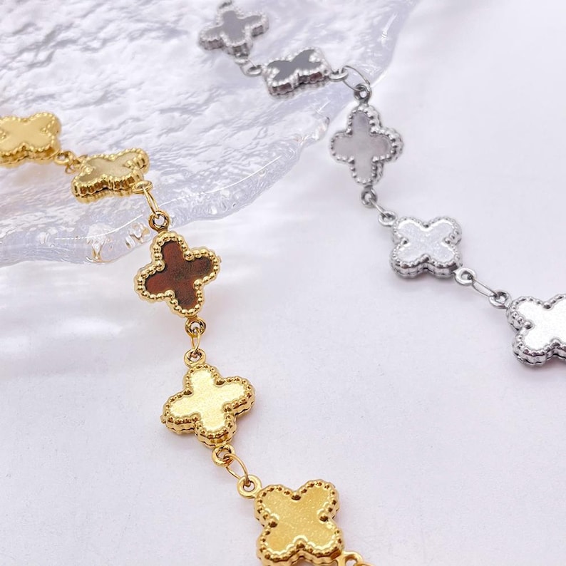 1 Meter Four Leaf Clover Stainless Steel Chain - Etsy