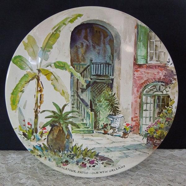 Vintage Brulatour Patio Old New Orleans, Patio Sliced Fruitcake Tin