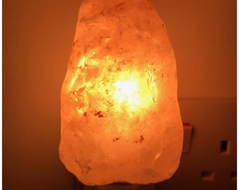 Himalayan Salt Lamp wall Plug In Night Light Air Purifier Switchable Natural style