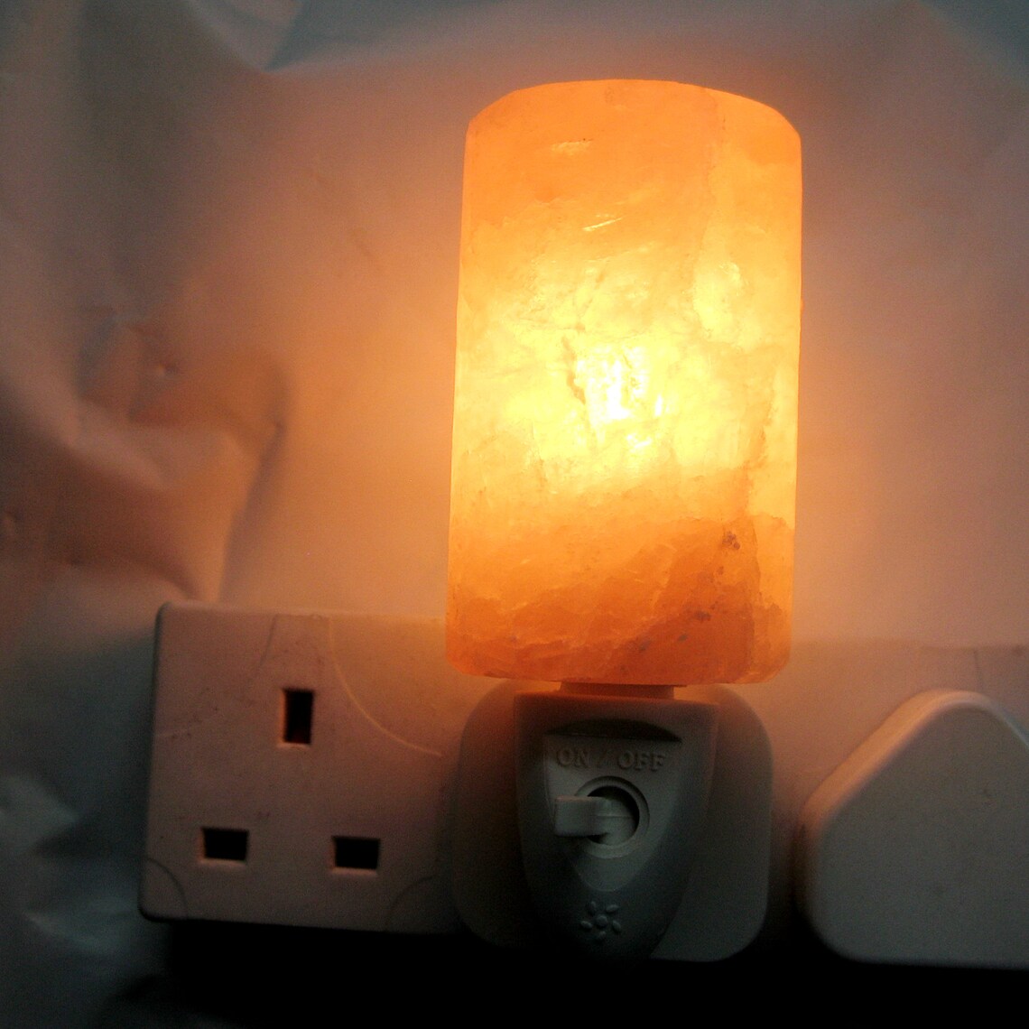 Salt Lamp wall Plug In Night Light Air Purifier Switchable Etsy