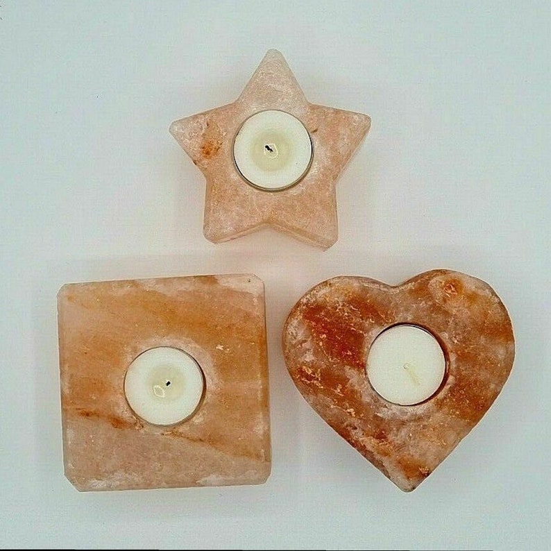 Himalayan Salt Tealight Candle Holder , Himalayan Pink Salt Candle 100