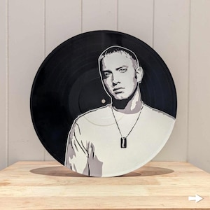 Eminem Vinyl Record Art - Handmade