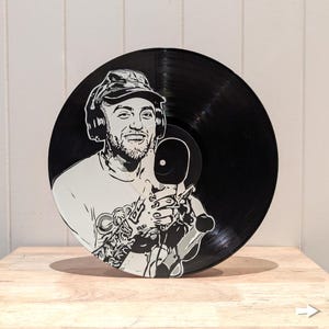 Mac Miller Vinyl Record Art - Handmade