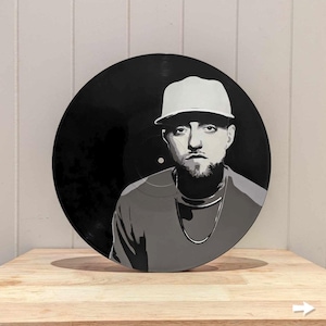 Mac Miller Vinyl Record Art - Handmade