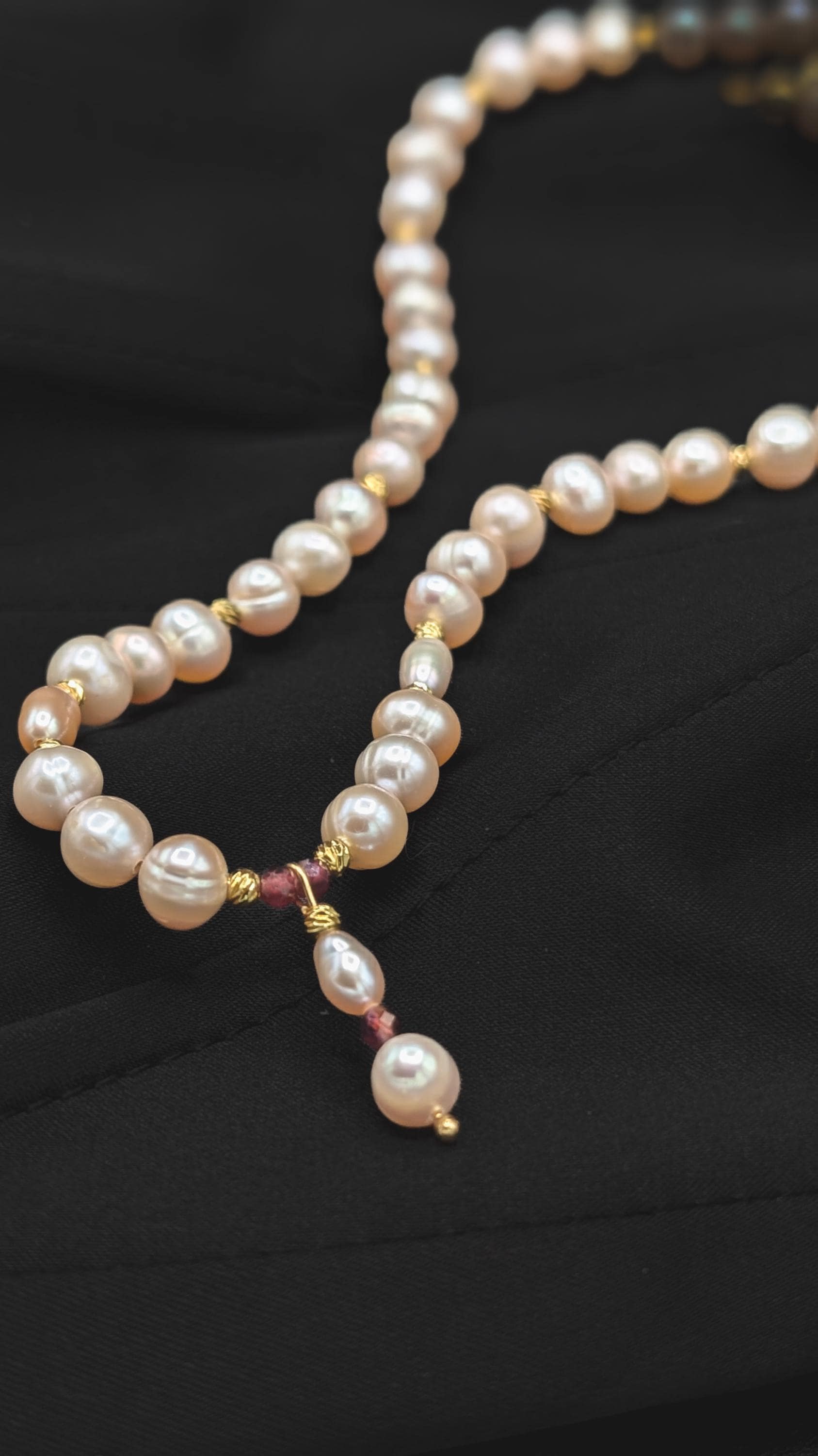 Dark red freshwater pearls - Etsy 日本