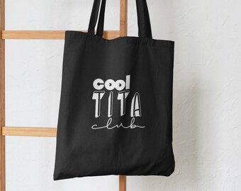 Cool Tita Club Eco Tote | Filipino Lunch Baon Bag | Gift for Filipina | Filipino Christmas Gift Idea | Birthday Gift Filipino Sister