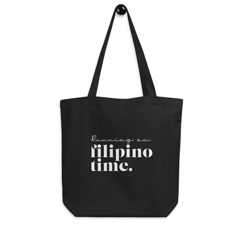 Filipino Time Tote Bag Filipino Cotton Eco Tote Funny Pinoy Pinay Food