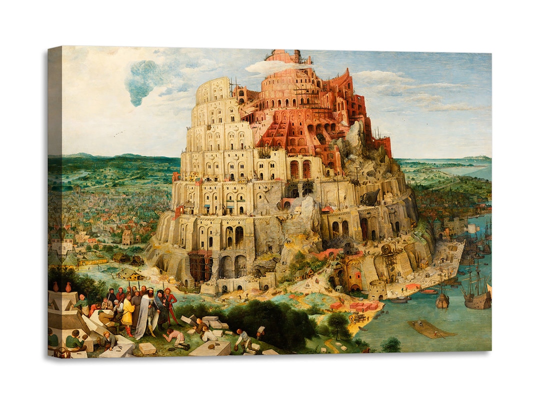 Leinwanddruck 'Schlaraffenland' Von Bruegel - 60x90 Cm, Abstraktes Gemälde Für Wohnzimmer, Schlafzimmer & Deko