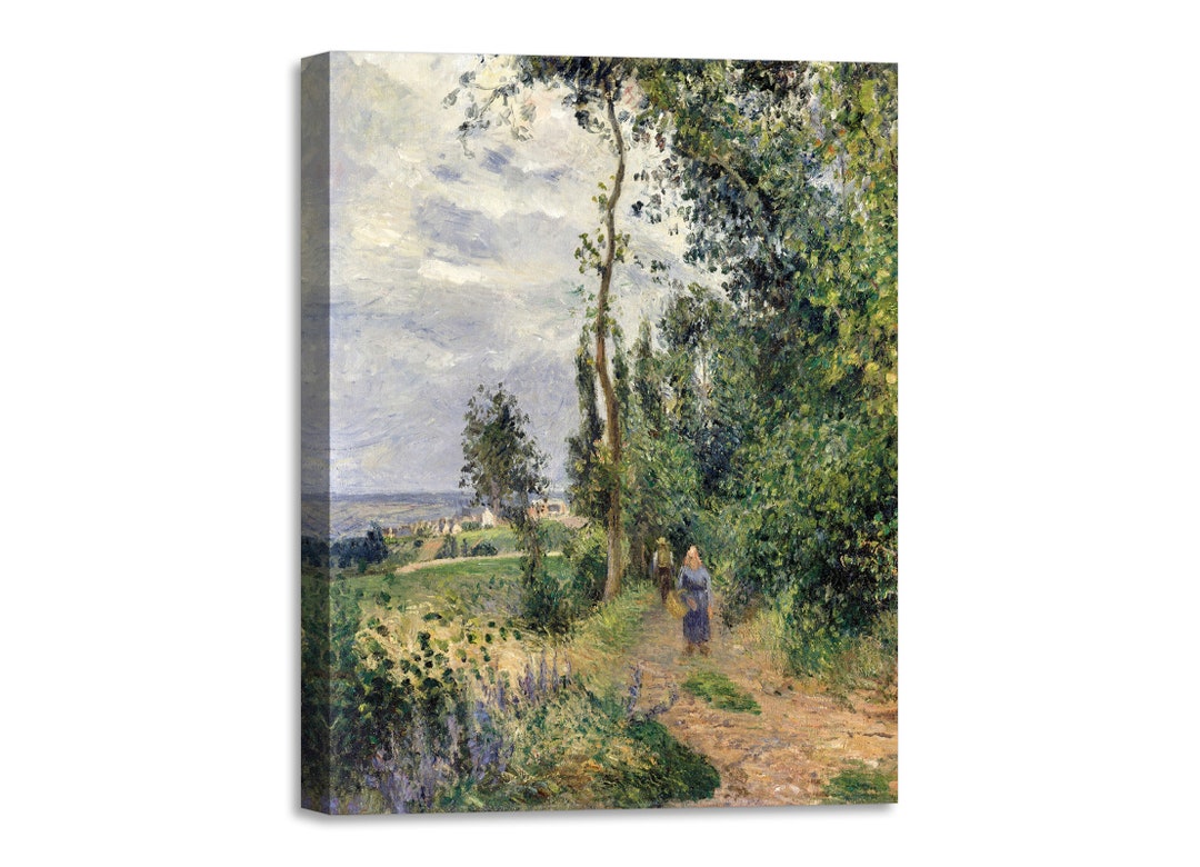 Tableau Toile Camille Pissarro - Côte Des Grouettes - Impressionnisme - Cadre Prêt à Accrocher - Décoration Murale