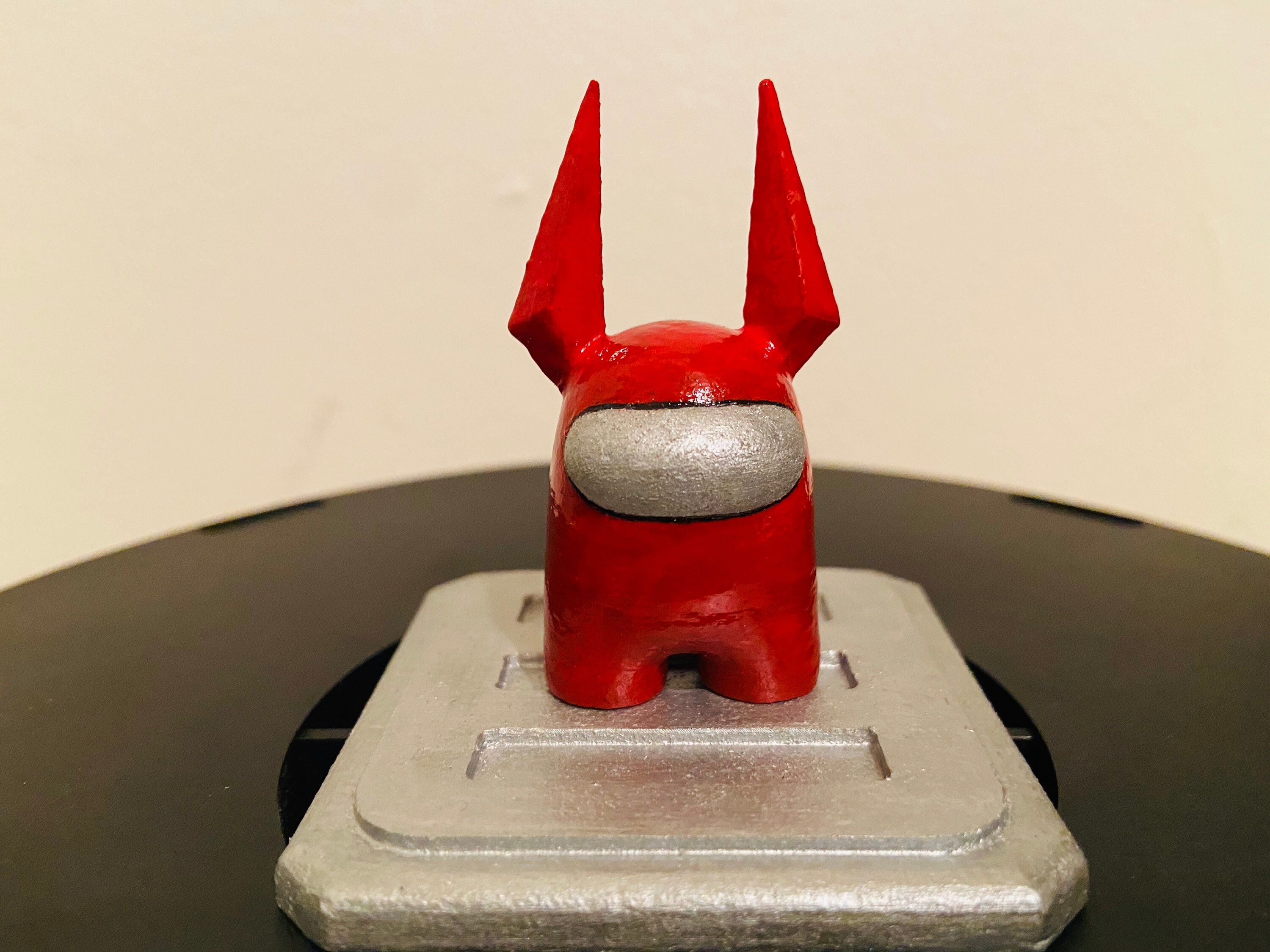 Among Us Red With Horns