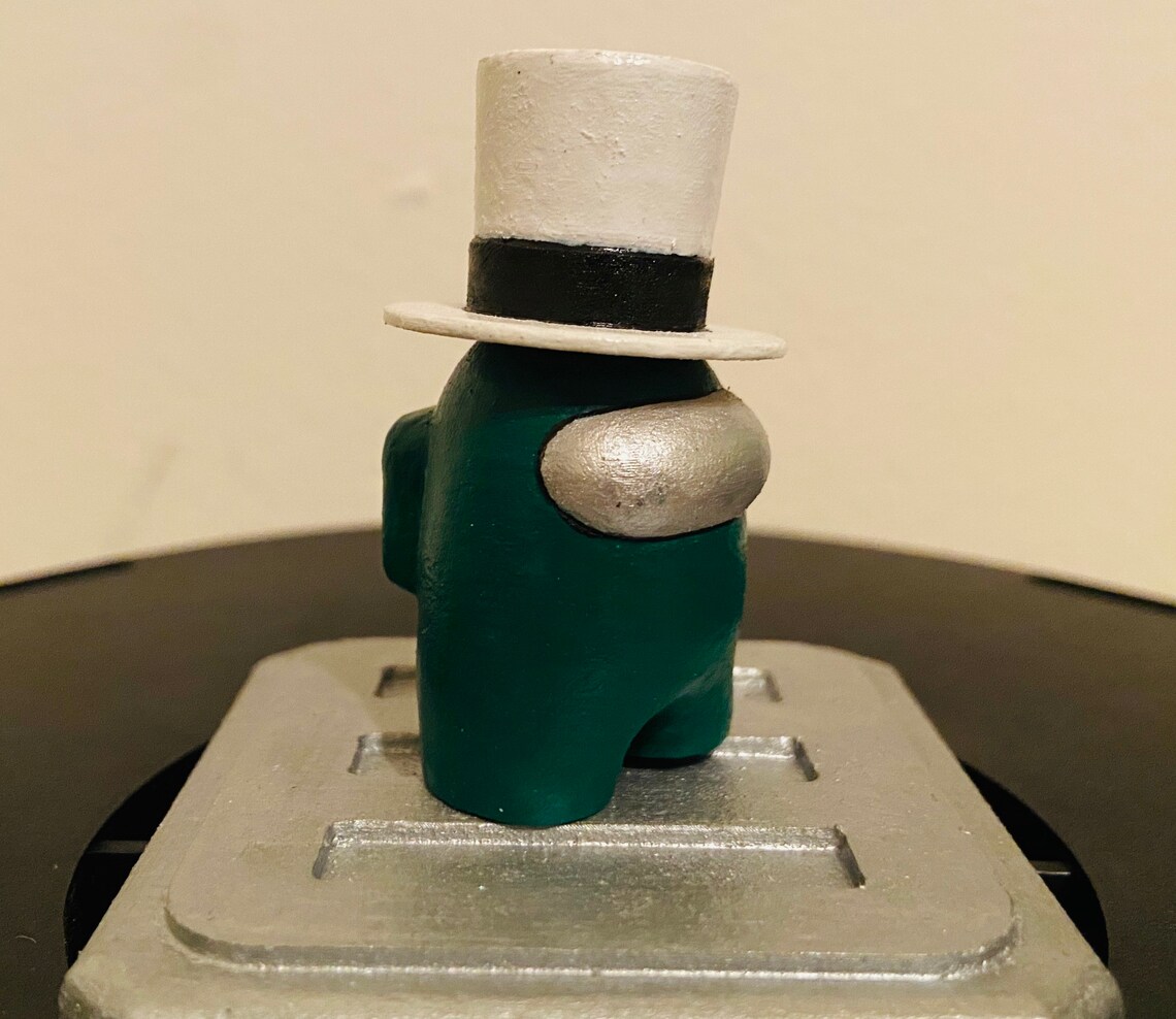 Among Us White Top Hat Etsy