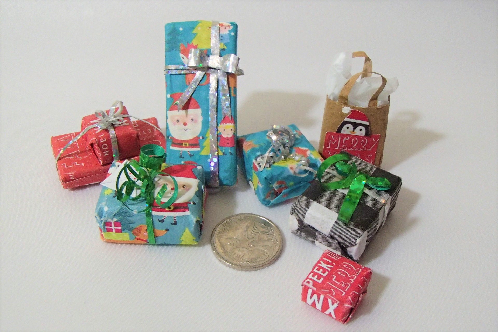 Miniature Christmas Present Set Holiday Presents & Xmas  Etsy