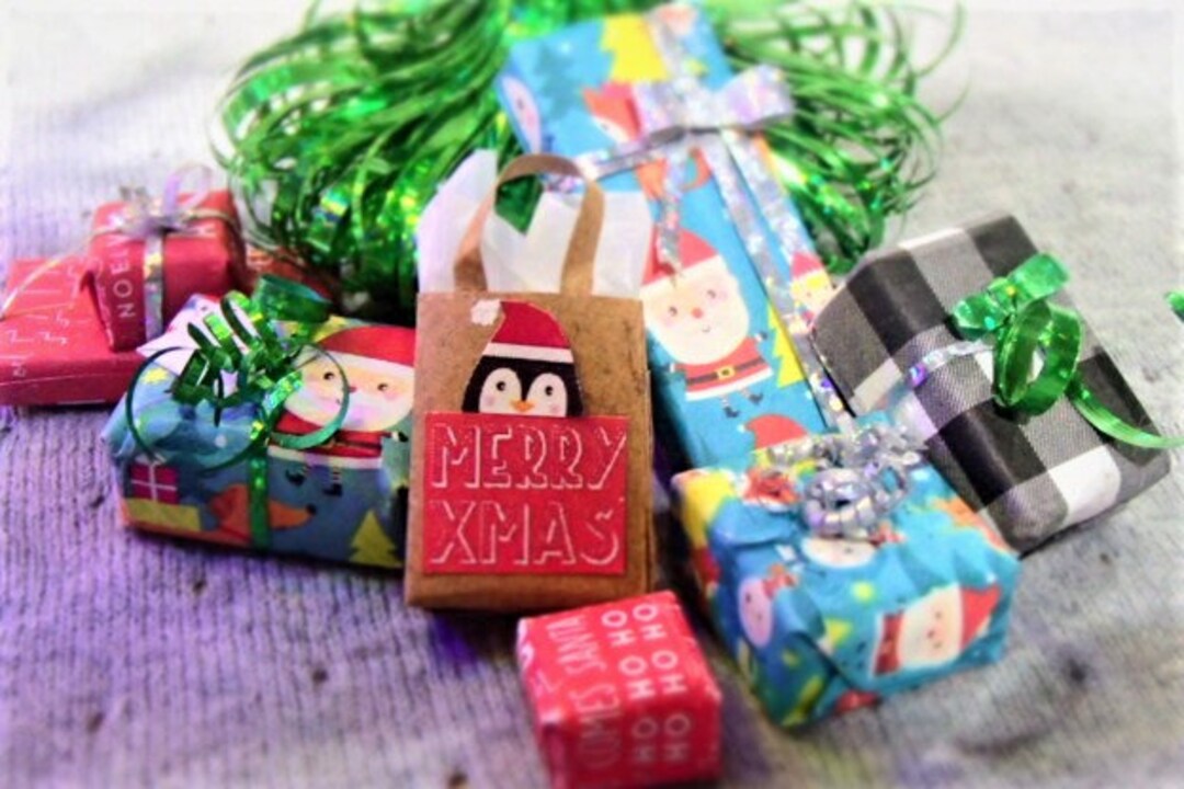 Miniature Christmas Present Set Barbie Holiday Presents & - Etsy