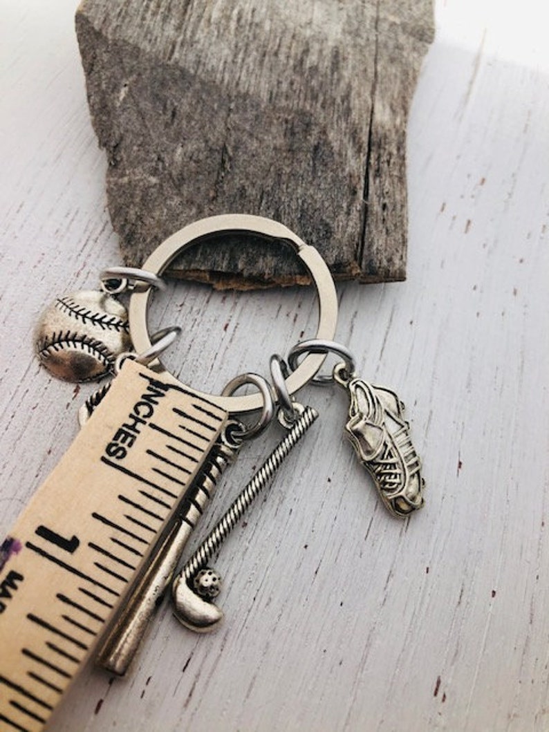 Nephew College Sports Keychain High School Custom Gift for Son Class of 2021 Pewter Initial Personalized Graduation Gift