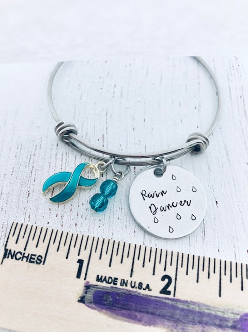 Ovarian Cancer Jewelry Loss Awareness Bracelet Gift for Etsy