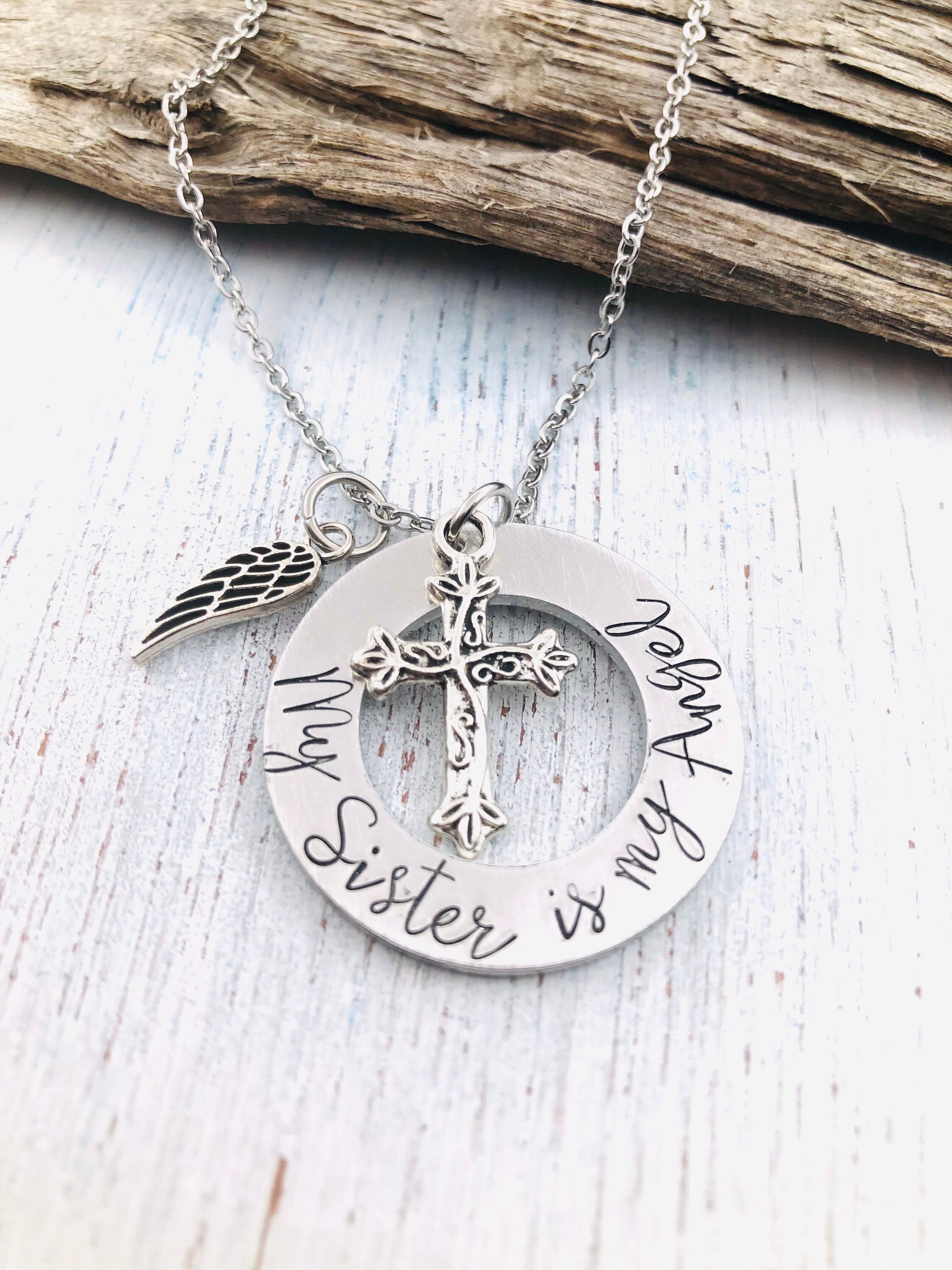 Loss of Sister Gift Memorial Necklace for Sister Passed Away Etsy