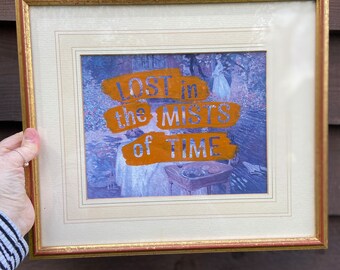 Lost in the Mists of Time Framed Vintage Art Print, Reclaimed Materials