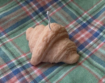 Handmade Croissant Candle – Soy Wax Cute Room Decor