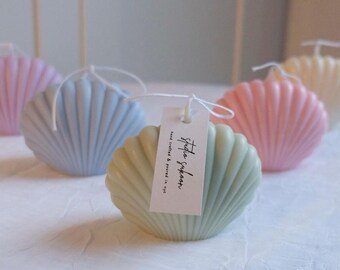 Seashell Soy Wax Candle | Coastal Y2K Decor