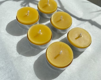 Beeswax Tealights Pack of 6