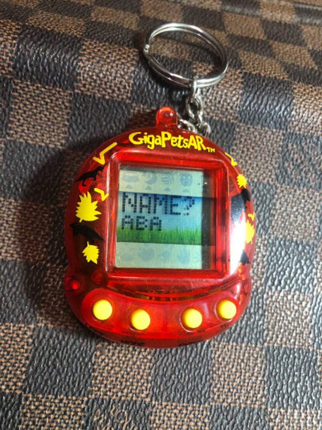 Giga Pets AR Red Tamagotchi Vertual Pet English Language Etsy