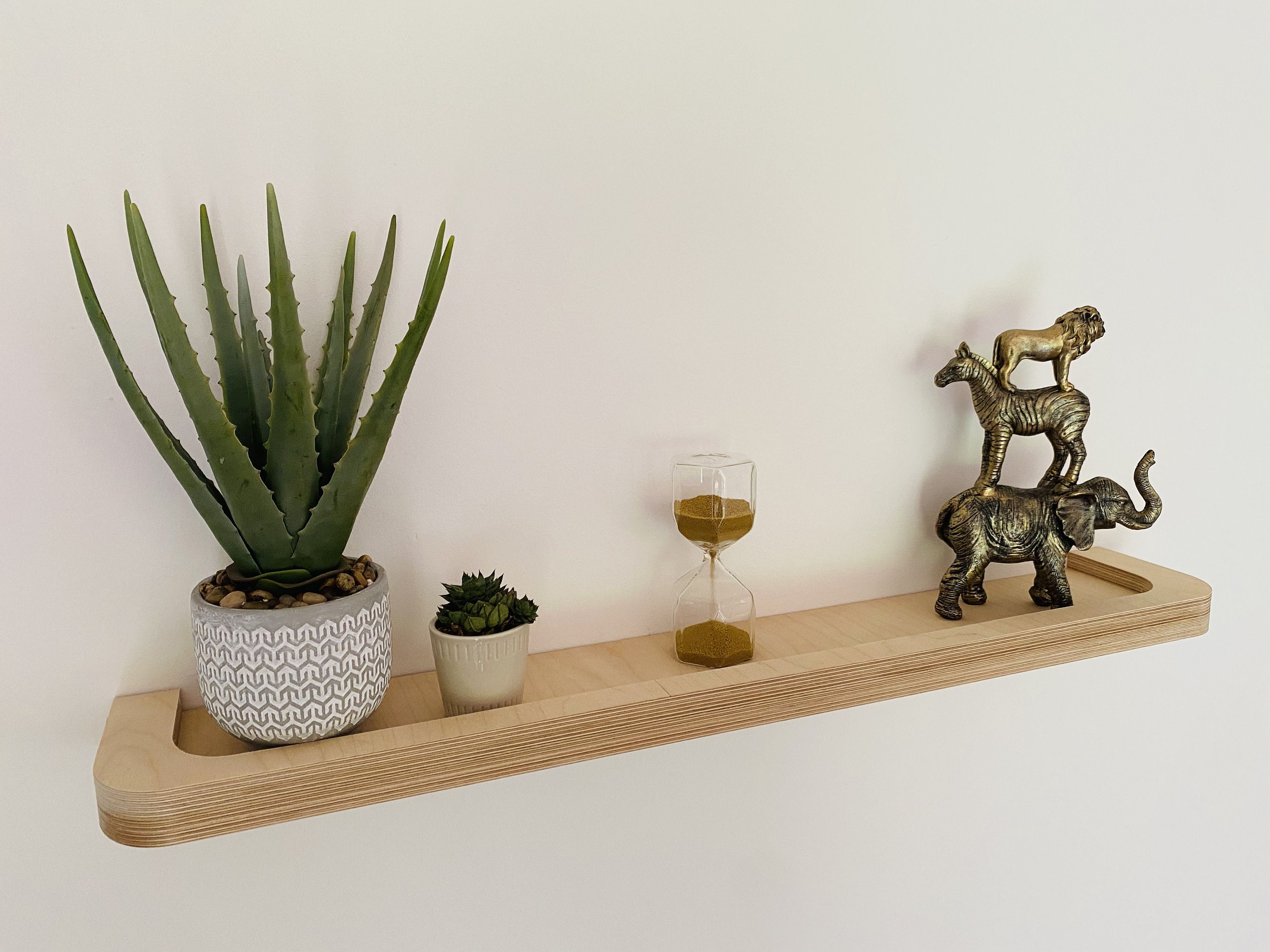Contemporary Floating Shelf in Birch Plywood Etsy