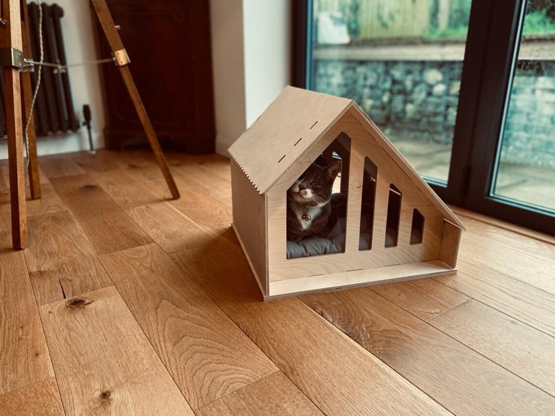 Contemporary and modern Pet or Cat house / bed Etsy