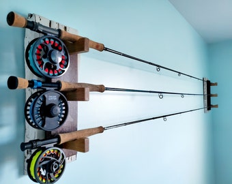 fly rod wall rack