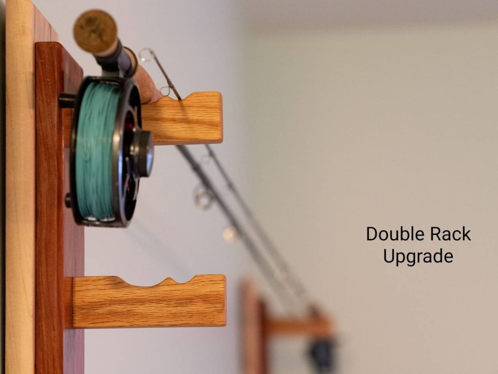 Custom exotic wood fishing rod rack fly rod holder wall Etsy