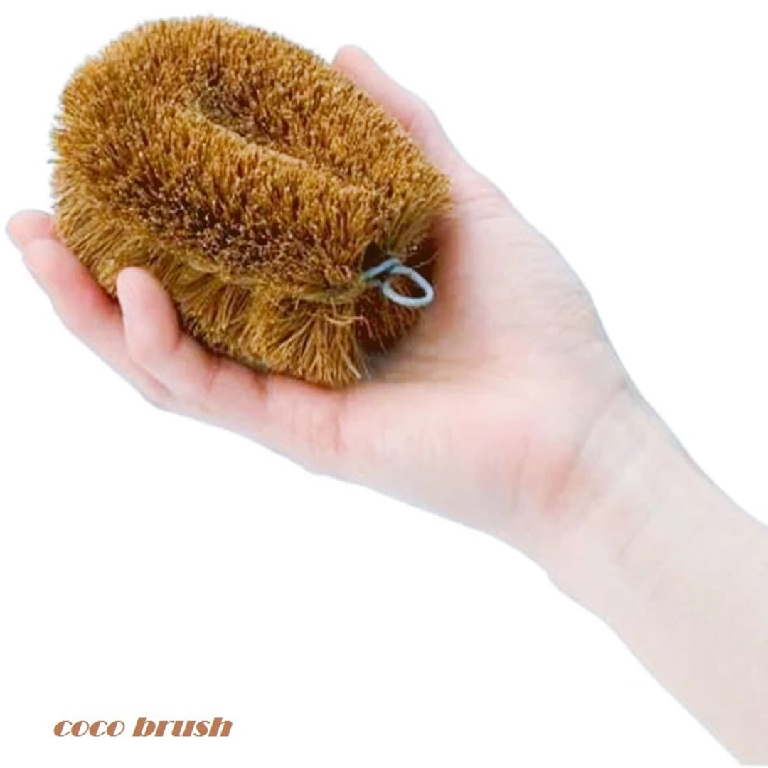 Down to Earth Mini Natural Body Brush w/ Coir Fiber