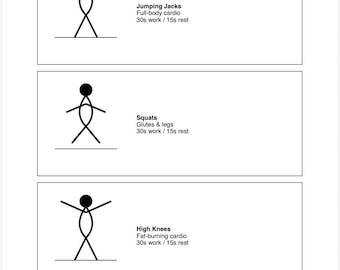 20-Minuten HIIT Trainingsplan | Home or Gym (PDF Download)
