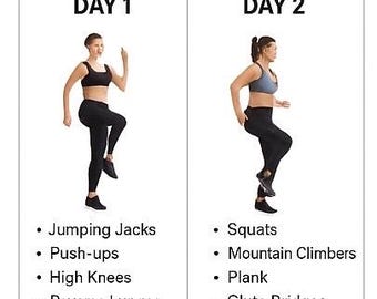 Plan de entrenamiento HIIT efectivo de 30 días - Descarga inmediata