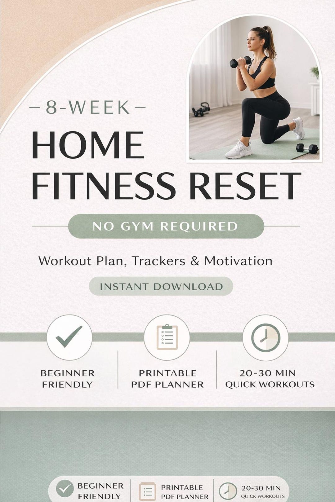 8-week Home Workout Plan | Fitness Reset for Women (PDF) - Etsy