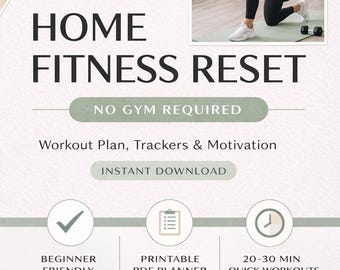 8 weken thuisworkoutplan | Fitnessreset voor vrouwen (pdf)