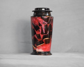 Handcrafted Rosewood Resin Urn for Ashes, Memorial Cremation Urn, Adult Funeral Urn, Keepsake Memorial, Personalized Urn