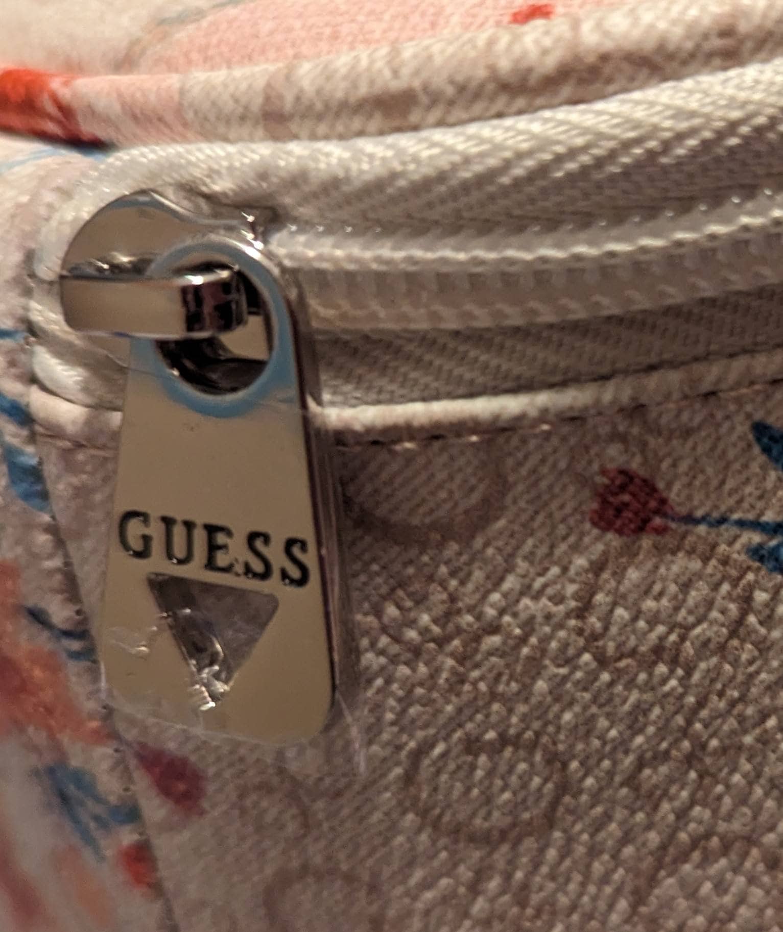 EFFUSON Große Make-up-Tasche Mit Blumenmuster - Leinen, Vergoldeter Reißverschluss, Reise-Kulturbeutel Für Damen