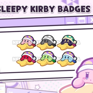 TWITCH SUB BADGES - Sleepy Kirby