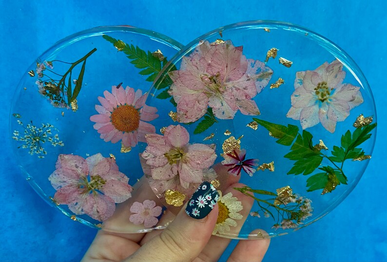 Customize Your Own Real Dried and Pressed Flowers Resin Etsy