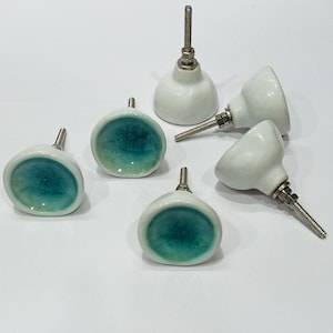 Handmade Ceramic Knobs or Pulls (Set of 6)