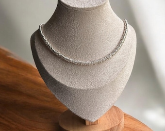 Sterling Silver Chain Link Necklace and Bracelet