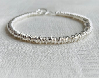 Bracciale a maglie a catena in argento sterling 925