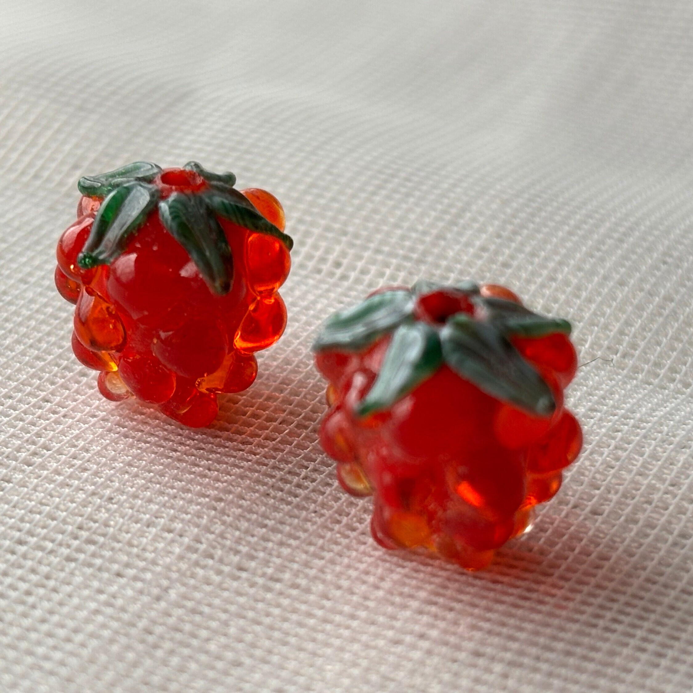 Purple Glass Raspberry Beads - Etsy